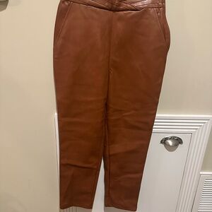 Women’s brown pleather